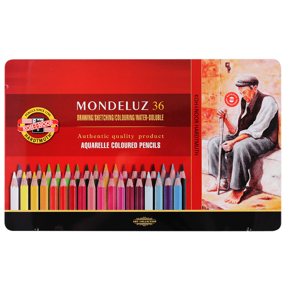Lápis Aquarelável Mondeluz 36 Cores 3725